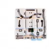 EFB Elektronik caja FTTH para 4 acopladores SC-S o LC-D 80x80 con guía de cables, versión termorretráctil