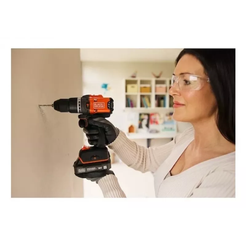 Black & Decker BLD683XN-XJ taladro percutor inalámbrico sin escobillas 18V, Solo (sin batería)