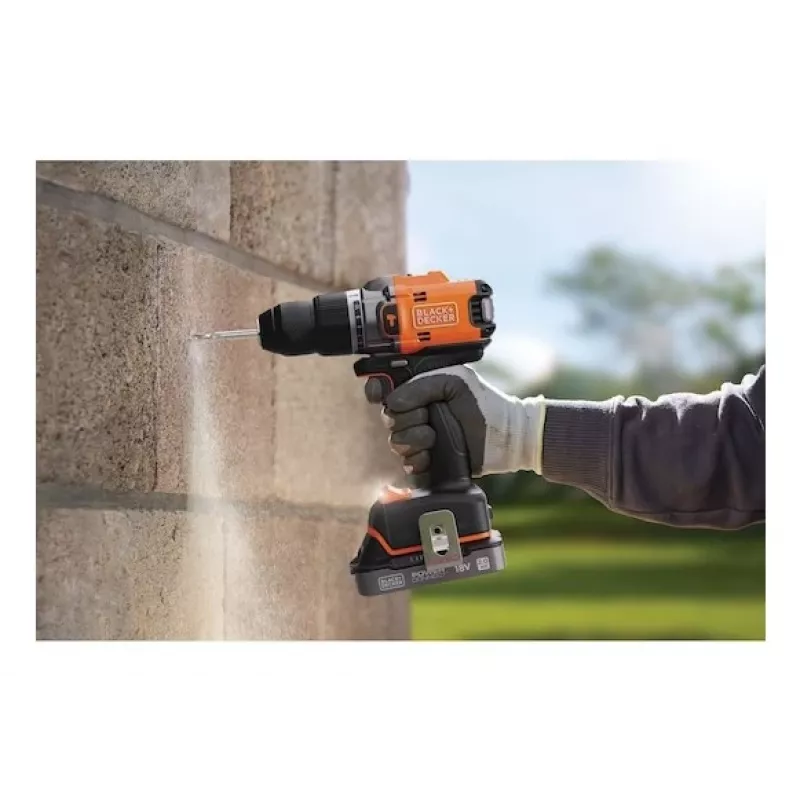 Black & Decker BLD683XN-XJ taladro percutor inalámbrico sin escobillas 18V, Solo (sin batería)