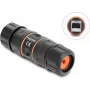Delock Acoplador RJ45 conector hembra a conector hembra Cat.6A con rosca M23,5 x 1,5 mm, formato corto, IP68 resistente al polvo y al agua