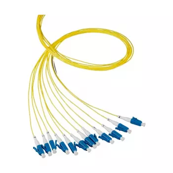 EFB Elektronik Pigtail de fibra LC-APC 8° 9/125 OS2 monomodo amarillo 2 m