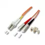 EFB-Elektronik Cable de parcheo de fibra óptica LC-SC OM2 1m LSZH naranja