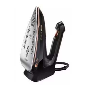 Braun FI7276BK Plancha de vapor - 2700W, suela EloxalPlus 3D BackGlide, golpe de vapor 230 g/min, negra