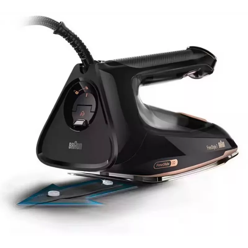Braun FI7276BK Plancha de vapor - 2700W, suela EloxalPlus 3D BackGlide, golpe de vapor 230 g/min, negra