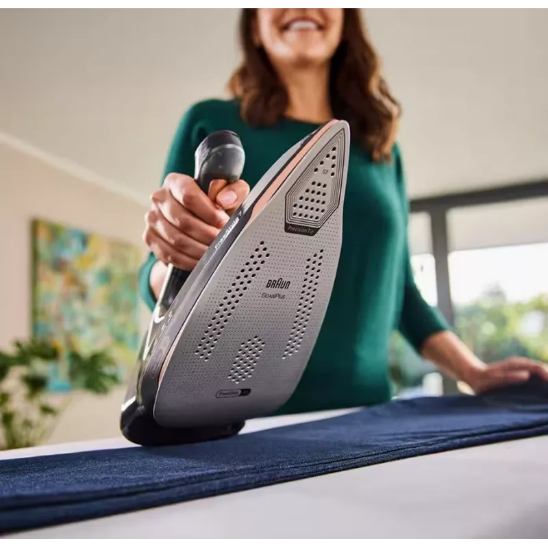 Braun FI7276BK Plancha de vapor - 2700W, suela EloxalPlus 3D BackGlide, golpe de vapor 230 g/min, negra
