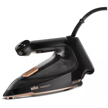 Braun FI7276BK Plancha de vapor - 2700W, suela EloxalPlus 3D BackGlide, golpe de vapor 230 g/min, negra