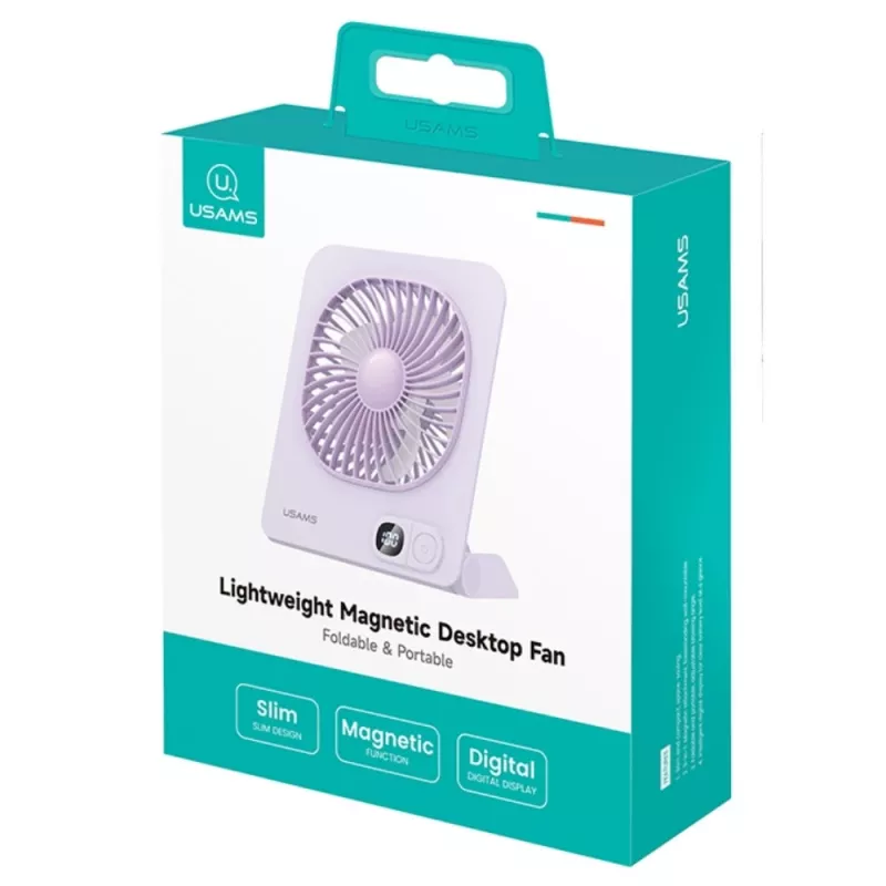 USAMS ZB363 ventilador de mesa magnético morado