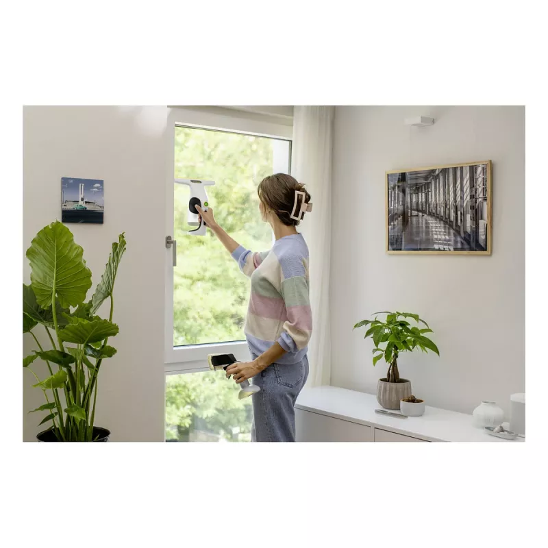Kärcher WV 1 Compact Care aspirador de ventanas, ion-litio, 25 min de autonomía, depósito de 100 ml, amarillo/negro
