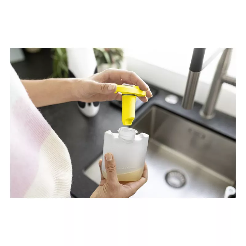 Kärcher WV 1 Compact Care aspirador de ventanas, ion-litio, 25 min de autonomía, depósito de 100 ml, amarillo/negro
