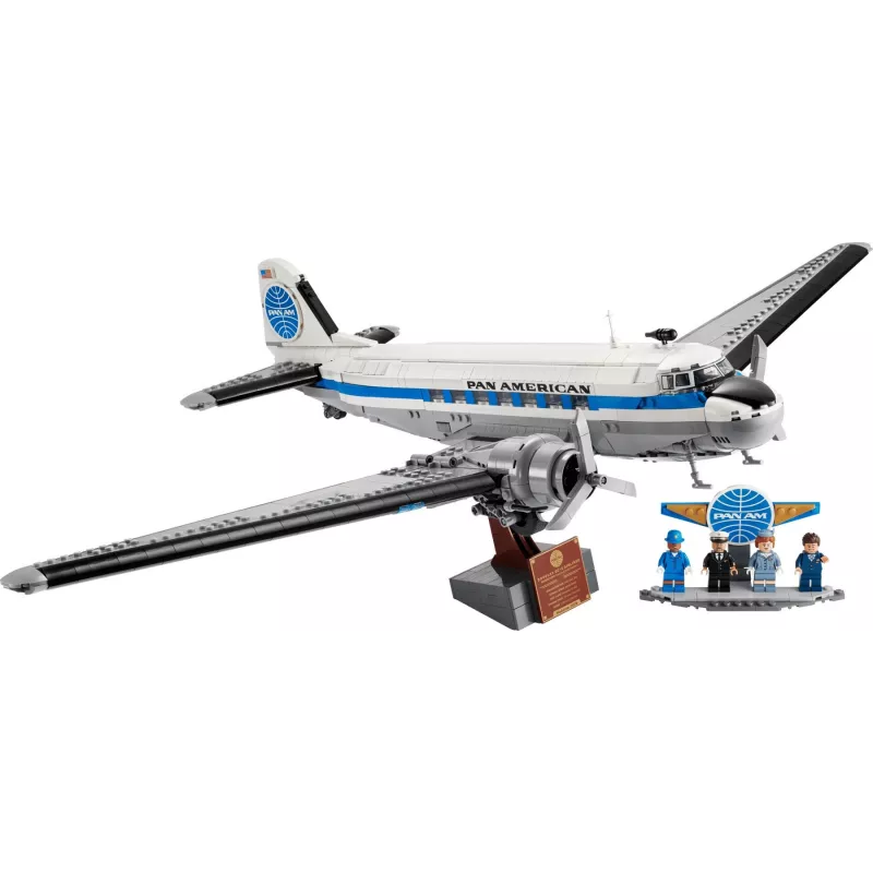 LEGO Icons 11378 Douglas DC-3 PAN AM avión de pasajeros set de construcción (2500 piezas)