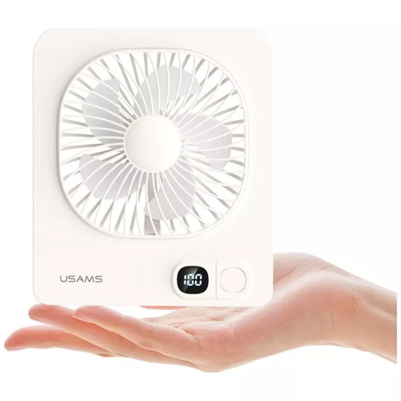 USAMS ZB363 ventilador de mesa magnético blanco