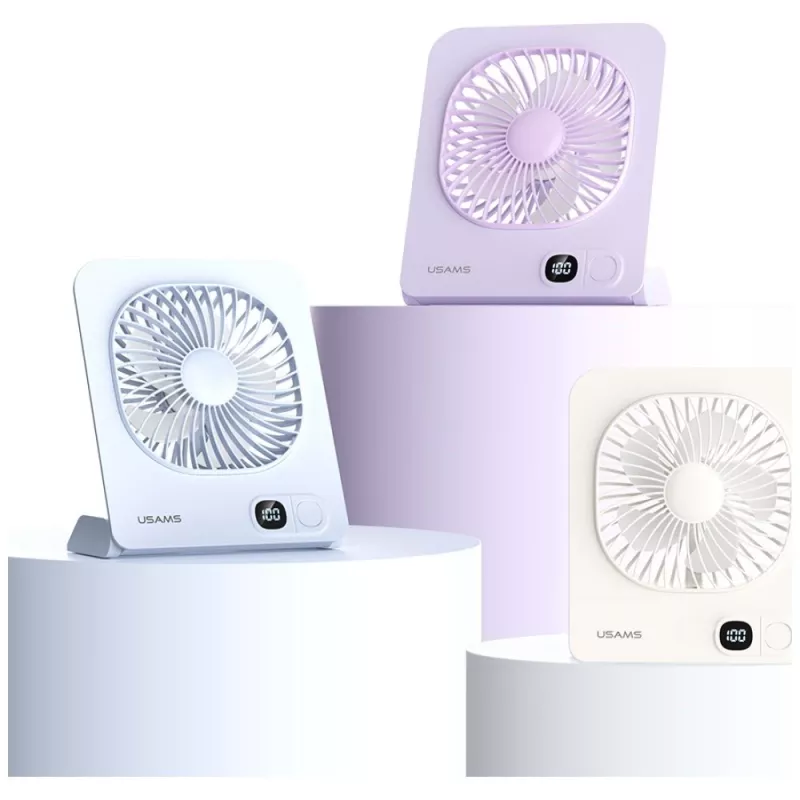 USAMS ZB363 ventilador de mesa magnético blanco