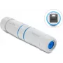 Delock acoplador RJ45 hembra a hembra Cat.6A con rosca M23,5 x 1,5 mm IP68 estanco al polvo y al agua blanco (90661)