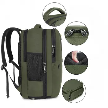 Black Forest KM04 Mochila de viaje de cabina 50x20x33 cm verde