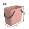 Rotho Multibag Albula Style 25L caja de almacenamiento, Meadow Rose