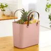 Rotho Multibag Albula Style 25L caja de almacenamiento, Meadow Rose