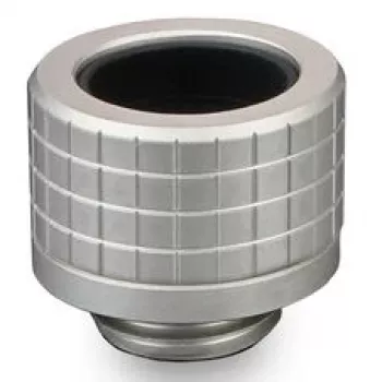 Thermal Grizzly DeltaMate racor HT14, latón niquelado, rosca G1/4 pulgadas, unión recta de inserción para tubo de 14 mm