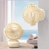 AWEI F45 mini ventilador de mesa con clip, 1200mAh, blanco