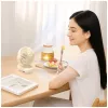 AWEI F45 mini ventilador de mesa con clip, 1200mAh, blanco