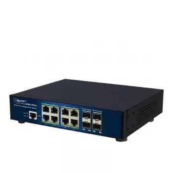ALLNET switch Layer 2+ totalmente gestionado, 12 puertos, 8x GbE PoE+ 300W, 4x SFP, montaje en rack (ALL-SG8612PMJ)