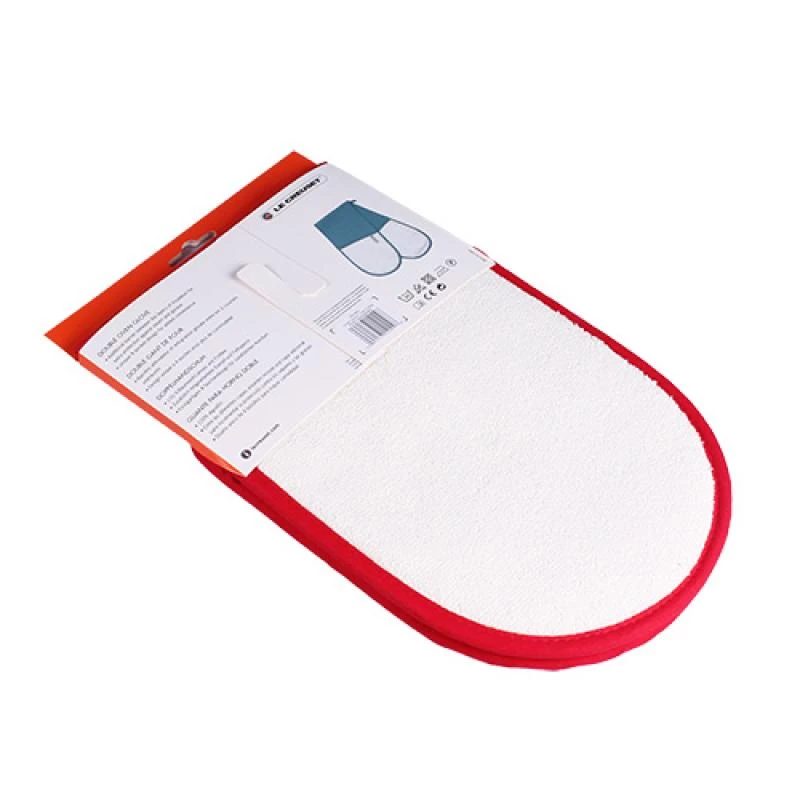 Le Creuset guante doble de horno 89x20cm Cherry Red