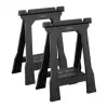 STANLEY caballete Rack-horse Junior 2 uds. pack doble de caballetes, capacidad de carga 360 kg, plegable, negro/amarillo