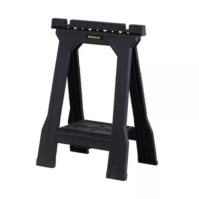 STANLEY caballete Rack-horse Junior 2 uds. pack doble de caballetes, capacidad de carga 360 kg, plegable, negro/amarillo
