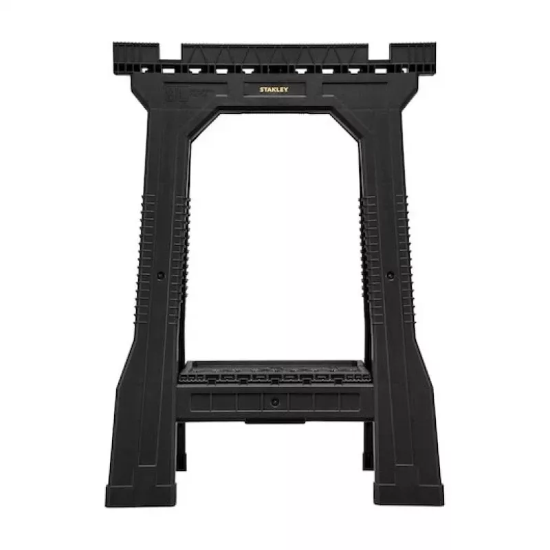 STANLEY caballete Rack-horse Junior 2 uds. pack doble de caballetes, capacidad de carga 360 kg, plegable, negro/amarillo