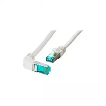 EFB Elektronik Cable de parcheo MK6001W.3G Cat.6a S/FTP RJ45, acodado/recto, 3 m, gris