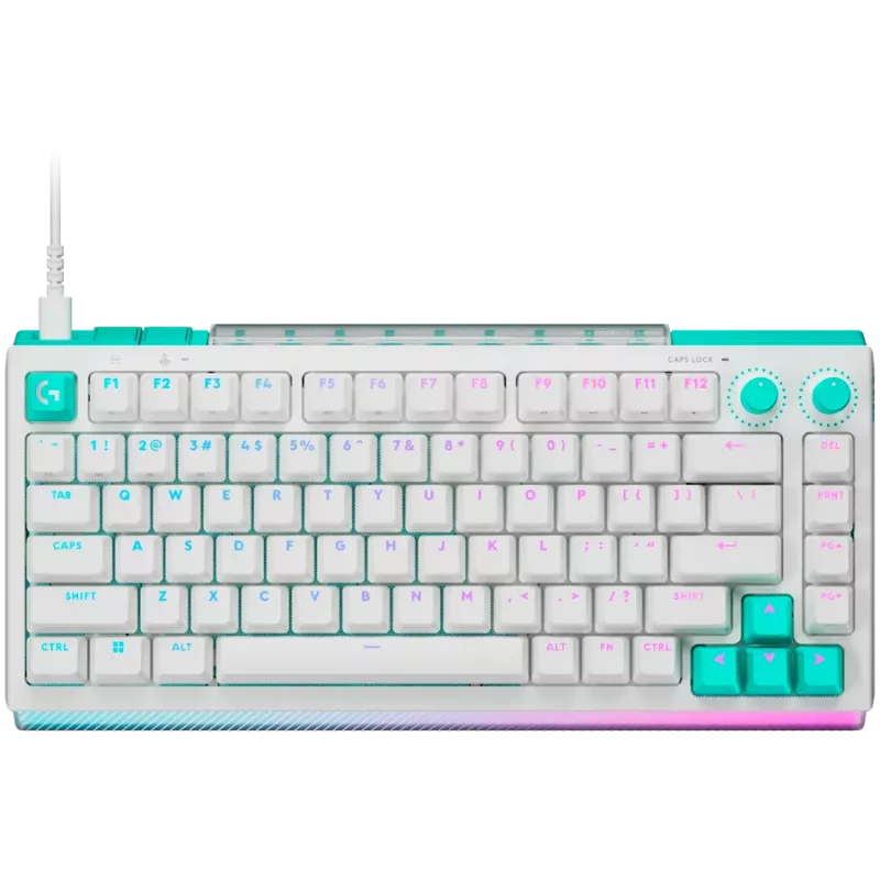 Logitech G512 X 75 Teclado mecánico gaming - blanco - US International - USB con cable