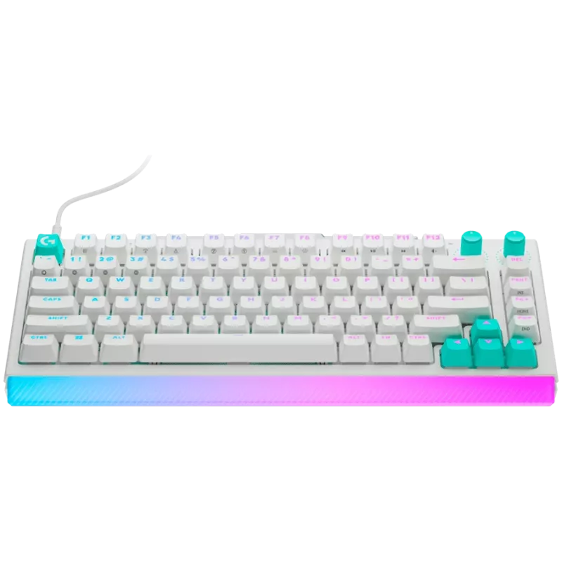 Logitech G512 X 75 Teclado mecánico gaming - blanco - US International - USB con cable