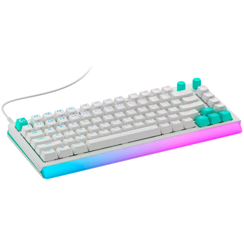 Logitech G512 X 75 Teclado mecánico gaming - blanco - US International - USB con cable