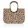 Reisenthel Loopshopper L cesta de la compra bolsa de transporte Leo Macchiato, 25L, marrón/beige