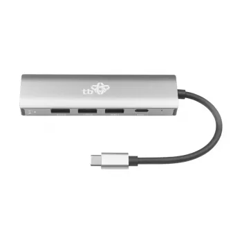 TB Adaptador USB-C a RJ45 Gigabit Ethernet con 3x USB-A 3.0 y USB-C PD 100W, Space Grey