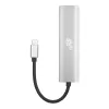 TB Adaptador USB-C a RJ45 Gigabit Ethernet con 3x USB-A 3.0 y USB-C PD 100W, Space Grey