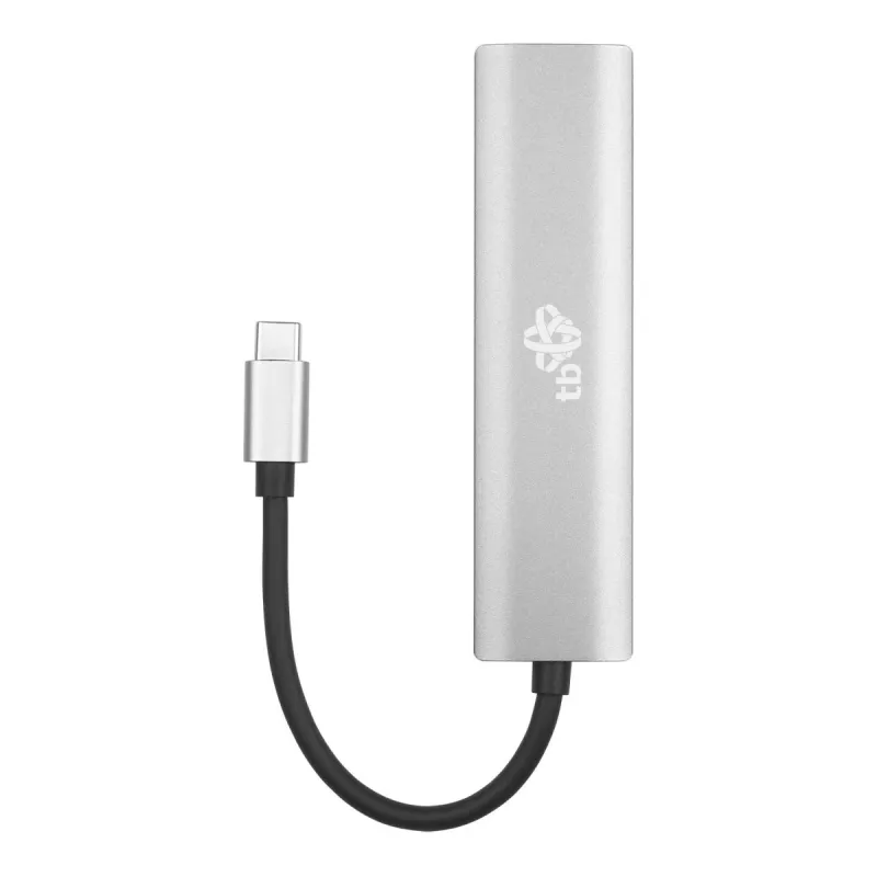 TB Adaptador USB-C a RJ45 Gigabit Ethernet con 3x USB-A 3.0 y USB-C PD 100W, Space Grey