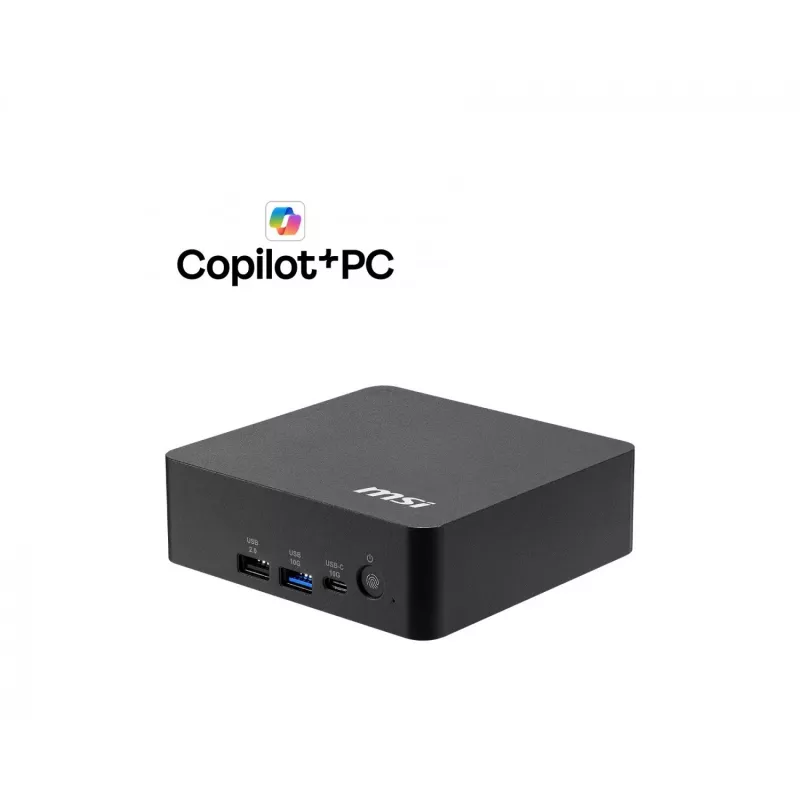 MSI Cubi NUC AI+ 3MG-005BEU Mini PC, Intel Core Ultra 5 322, Sin sistema operativo, Negro