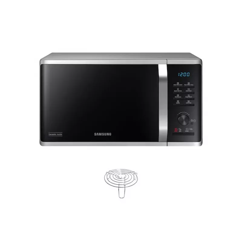 Samsung Microondas MG23K3575AS/EO 23L 800W Grill Plata/Negro