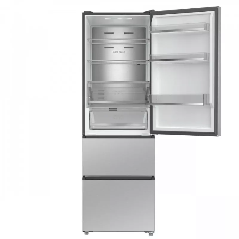 DREAME DRT400WMBEEU Frigorífico combi multiuso, 432 L, Acero inoxidable, No Frost, Clase energética F