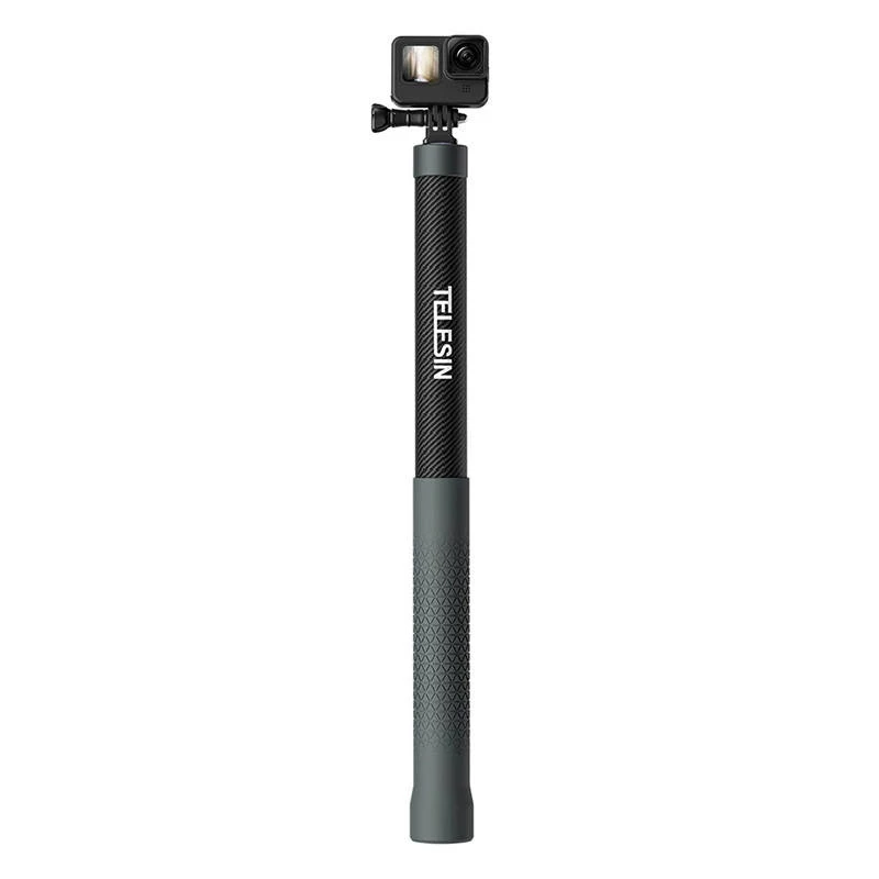 TELESIN GP-MNP-300-3 Palo selfie de fibra de carbono 3m para cámaras de acción