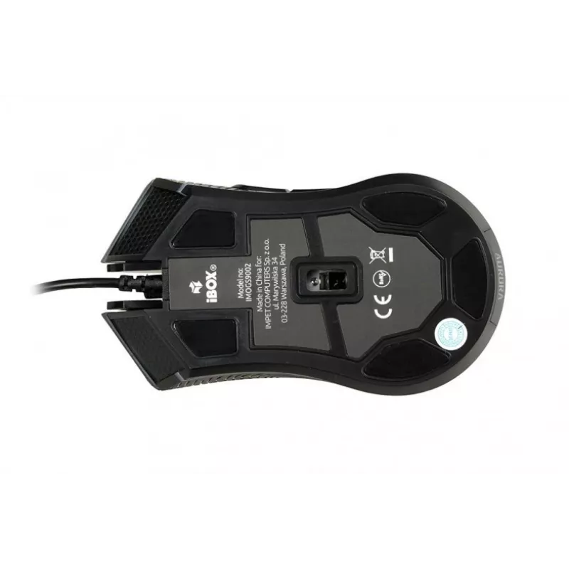 iBox AURORA A-3 Ratón gaming USB óptico 6200 DPI Negro