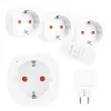 GreenBlue GB313 F Enchufes con mando a distancia, set de 3, Tipo F