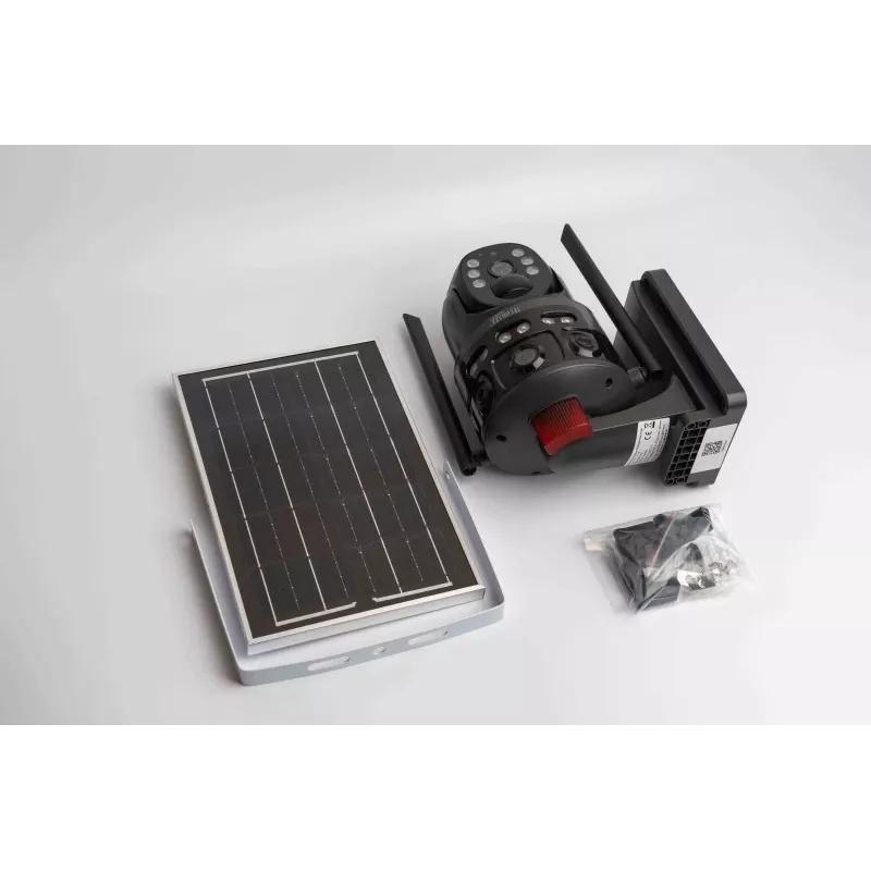 Technaxx TX-329 Cámara de vigilancia exterior dual 4G LTE 3MP+3MP con panel solar