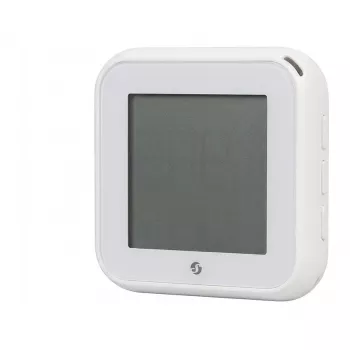 Shelly BLU H&T Display ZB Sensor de temperatura y humedad con pantalla de tinta electrónica, Zigbee 3.0, Bluetooth 5.0, Blanco