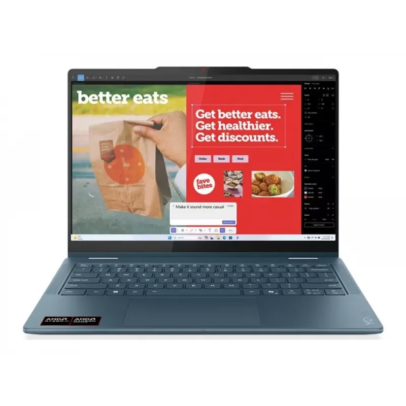 Lenovo Yoga 7 2-in-1 14AKP10 AMD Ryzen AI 7 350 14 inch WUXGA táctil 16GB 512GB SSD Windows 11 Home Tidal Teal