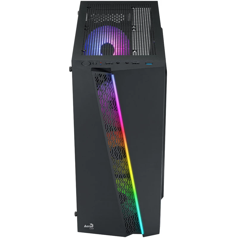 Aerocool Blade V1 torre Midi negra cristal templado