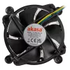 Akasa AK-CC6606BP01 disipador de CPU de perfil bajo - zócalo LGA 1700, 63,2 mm de altura, ventilador de 92 mm, negro