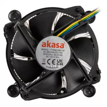 Akasa AK-CC6606BP01 disipador de CPU de perfil bajo - zócalo LGA 1700, 63,2 mm de altura, ventilador de 92 mm, negro