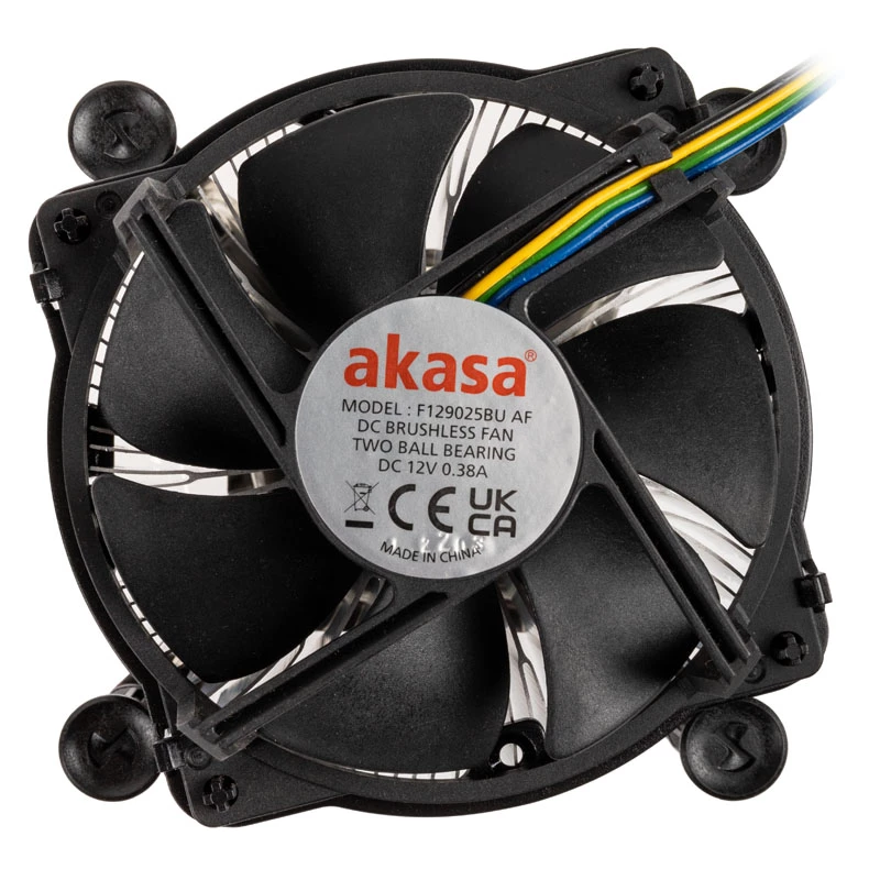 Akasa AK-CC6606BP01 disipador de CPU de perfil bajo - zócalo LGA 1700, 63,2 mm de altura, ventilador de 92 mm, negro