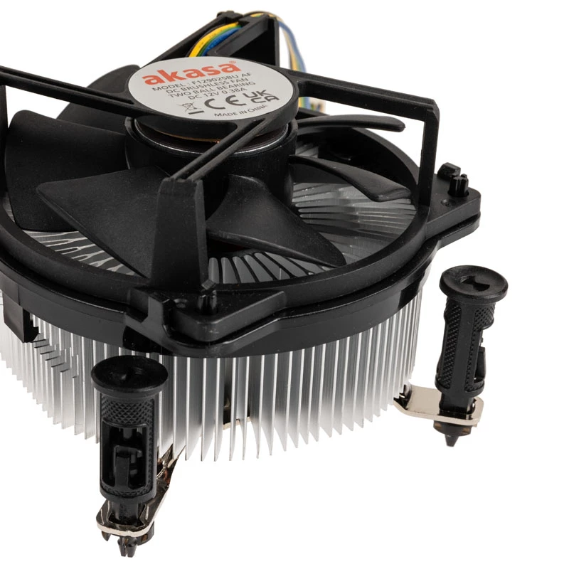 Akasa AK-CC6606BP01 disipador de CPU de perfil bajo - zócalo LGA 1700, 63,2 mm de altura, ventilador de 92 mm, negro
